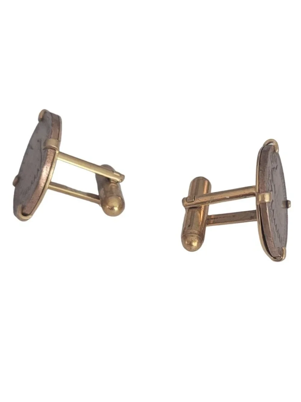 1903 Copper Indian Head US Coin Penny Cufflinks K372